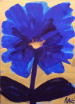 Cornflower, 2014, acrylic/paper on canvas, 80×60 cm
