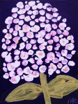 Lilacs, 2014, acrylic/paper on canvas, 80×60 cm