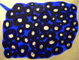 Blue Grapes, 2014, acrylic/paper on canvas, 60×80 cm