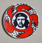 Che (from Heroes series), 2002, ceramics, marker