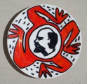 Lenin (from Heroes series), 2002, ceramics, marker