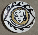 Marilyn, 2004, ceramics, marker