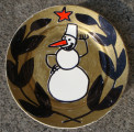 Снеговик, 2003, керамика, маркер