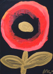 Аленький цветочек, 2012, акрил/бумага на планшете, 80х60 см