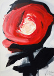 Rose is Rose, 2014, acrylic/paper on canvas, 86×61 cm
