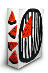 Cardboard “Watermelon”, 2012, painted with acrylic