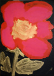 Wild Rose, 2014, acrylic/paper on canvas, 86×61 cm