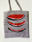 Shopper-bag Melon (back side), 2014, silk-screen