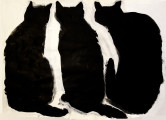 Tree Cats, 2016, 60×85 cm, acrylic/paper
