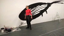 Кукарача перформанс на открытии персональной выставки The Blots, галерея Lisi Haemmerle, Брегенц, Австрия, 15 декабря 2017