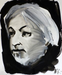 Portrait of Karlheinz Pichler, 2017, 70×50 cm, acrylic/paper